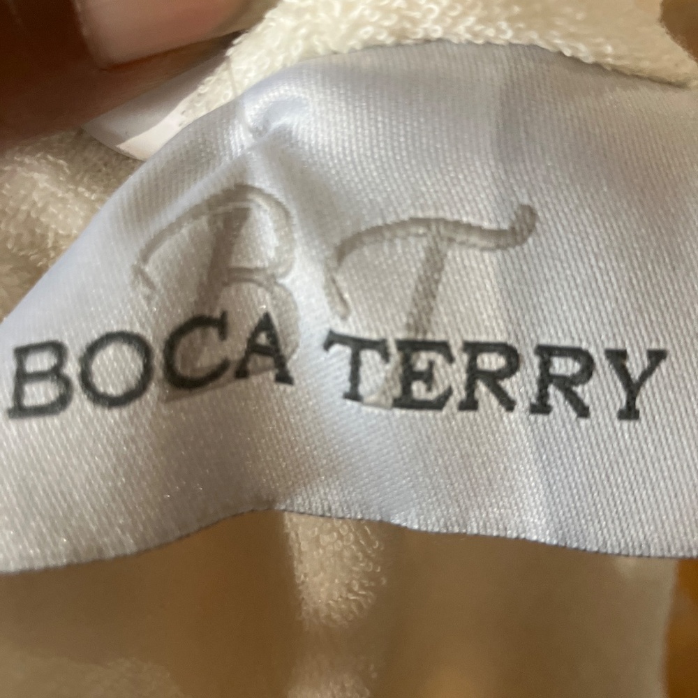 Boca Terry cotton lined champagne, Lionhead robe - Picture 12 of 13